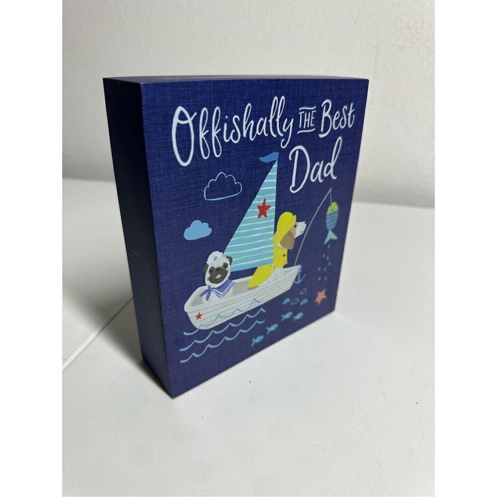 Clementine Offishally The Best Dad Canvas Print 6” X 7”